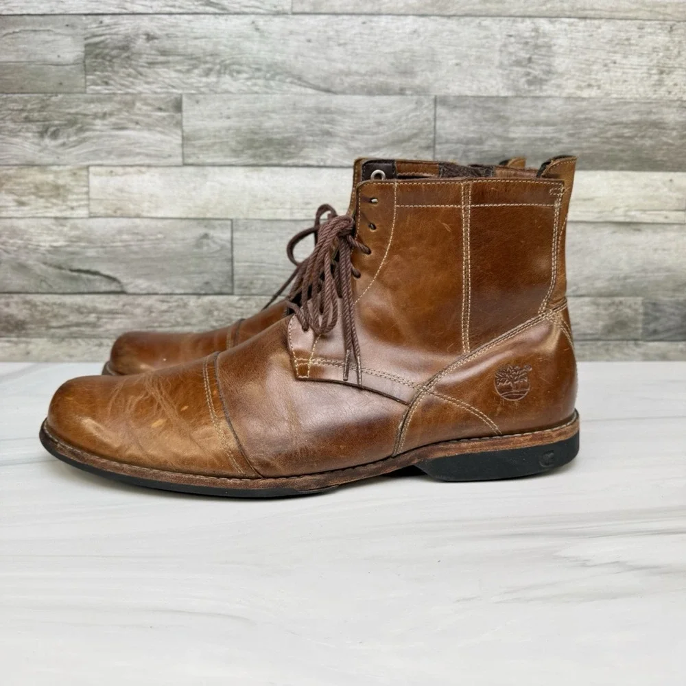 Timberland Earthkeepers City Boots Mens 12 M - Premium Brown Leather - 19558